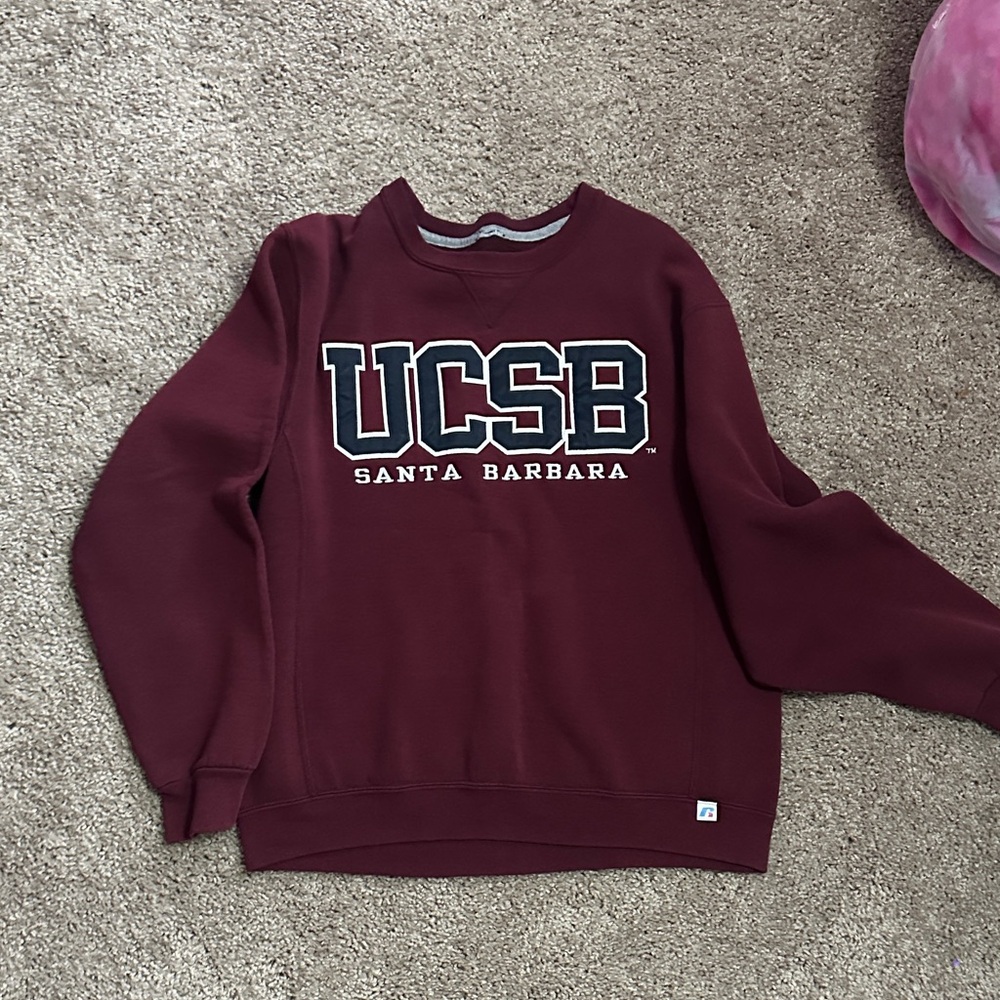 UCSB Santa Barbara Burgundy Crewneck Sweater